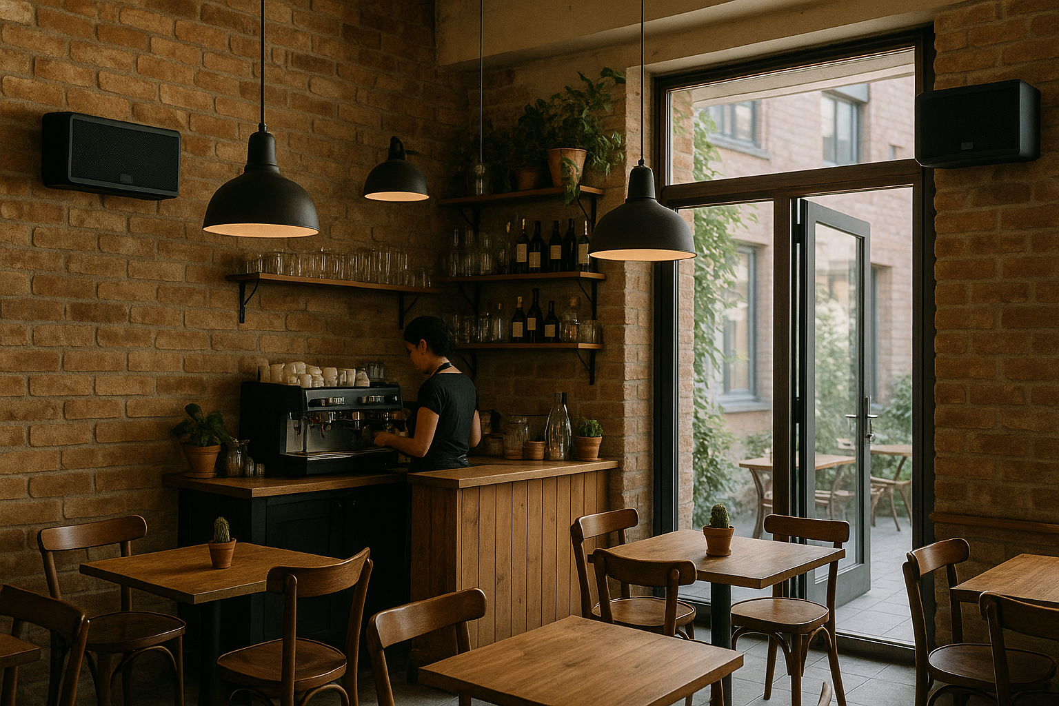 Kafe ve restoran ses sistemi